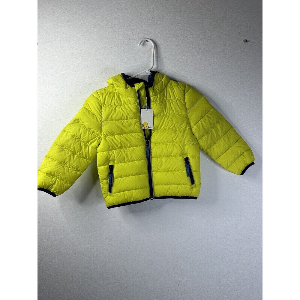 NWT BODEN Cosy Pack-away Padded Jacket 2-3 Yrs Blue Puffer Coat Zip Pockets